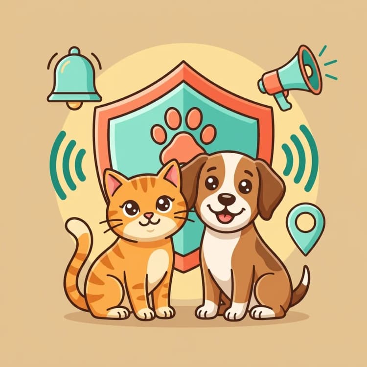 PetCY Alert Vector Illustration